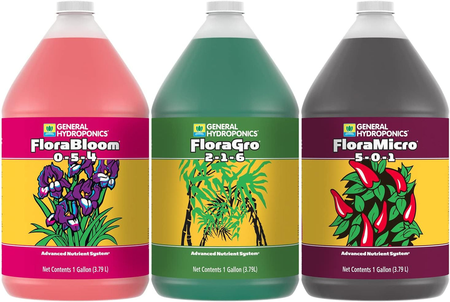General Hydroponics FloraSeries Nutrient System for Hydroponics