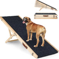 Folding Dog Ramp Safety for Bed - Portable 5-Height Adjustable Ramp