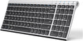 iClever BK10 Bluetooth Keyboard with Number Pad - Ergonomic