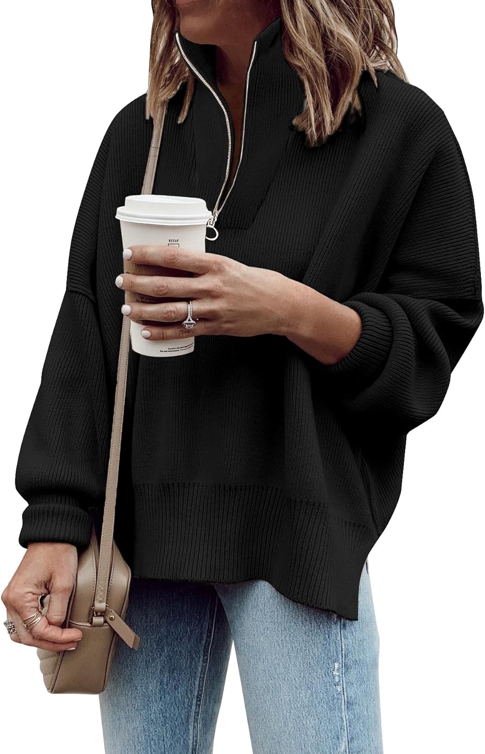 Imily Bela Womens Tunic Sweater for Chic Fall Style and Comfort