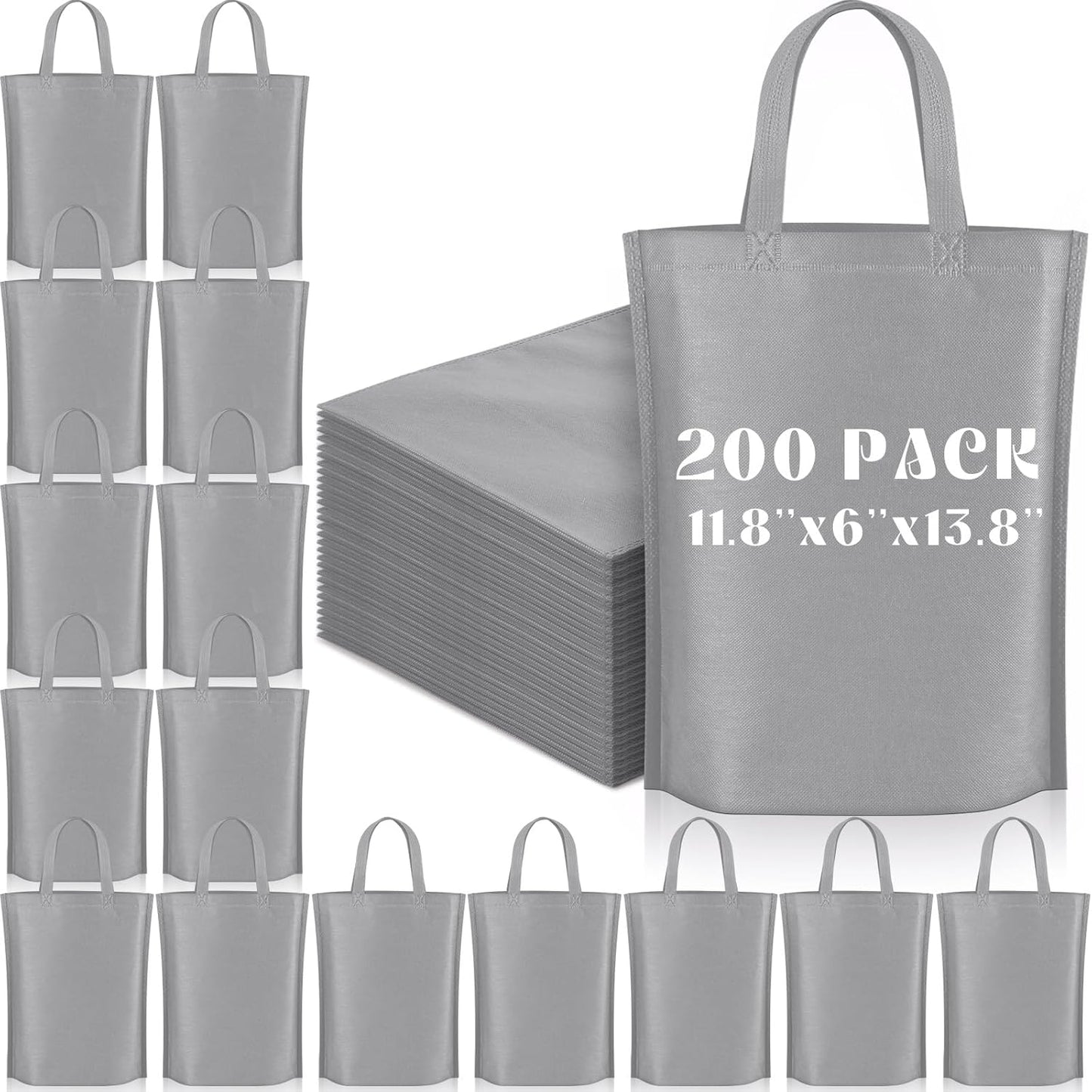 Windyun Reusable Grocery Bags Large Non Woven Shopping Bags