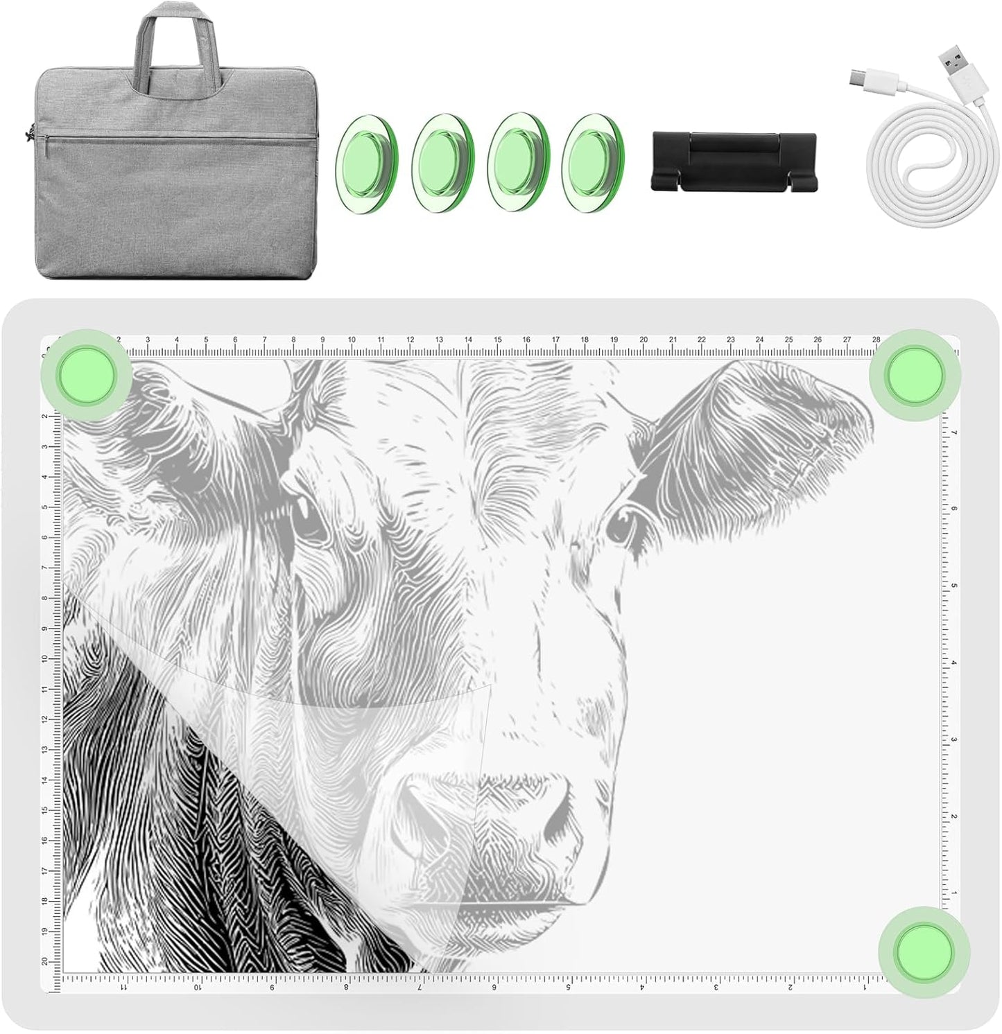 YINGWOND A4 Rechargeable Light Pad for Tracing and Art