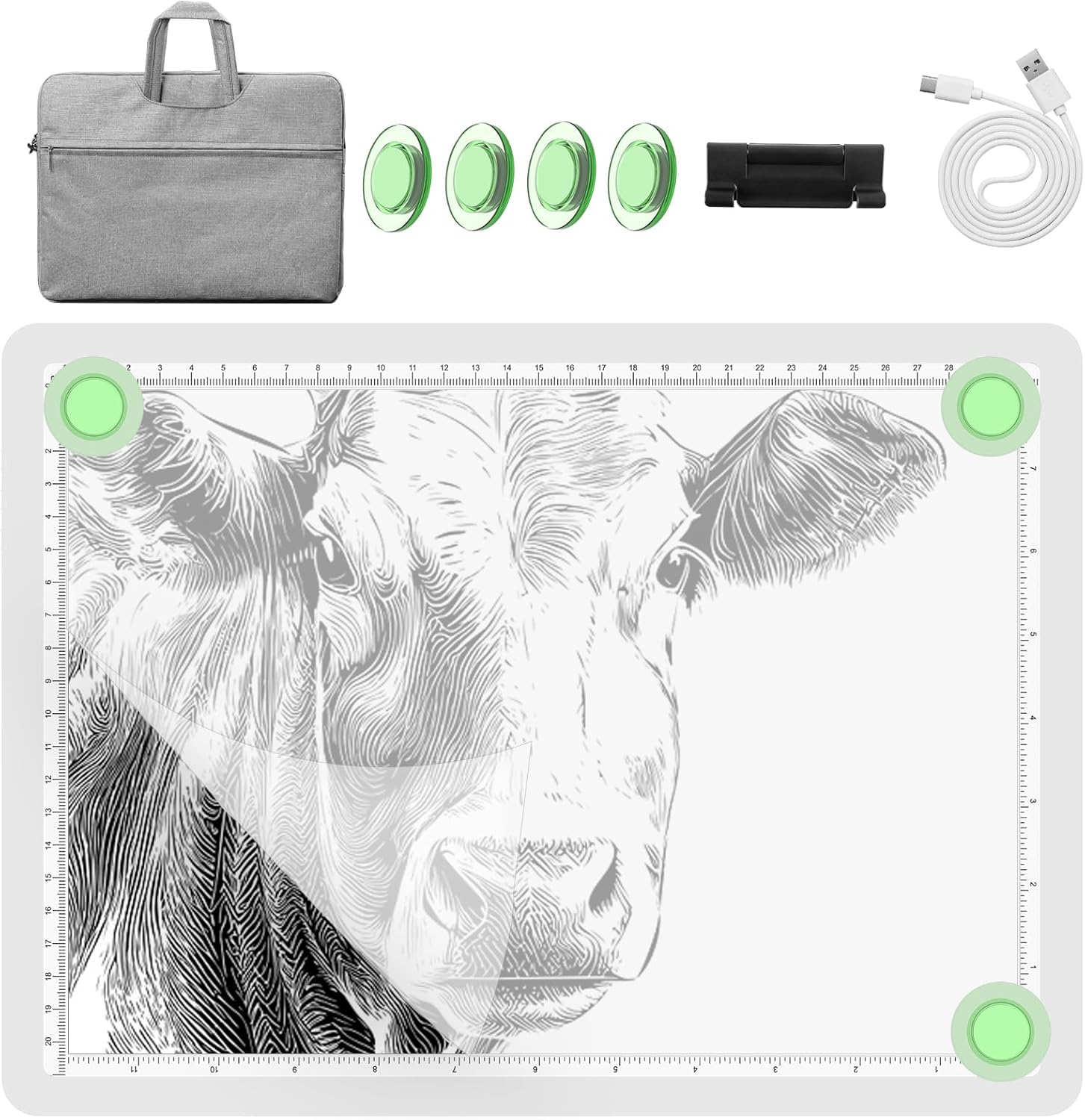 YINGWOND A4 Rechargeable Light Pad for Tracing and Art