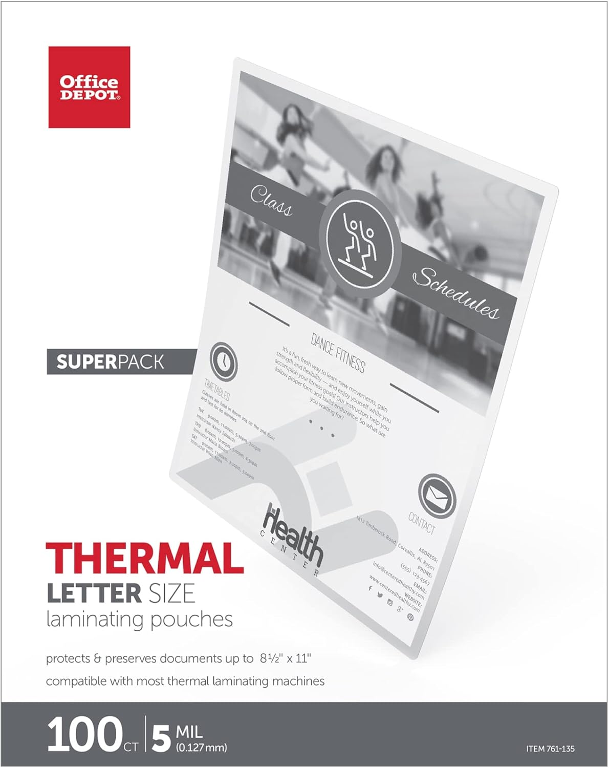 Crystal Clear Protection: Office Depot Thermal Pouches, Pack of 100