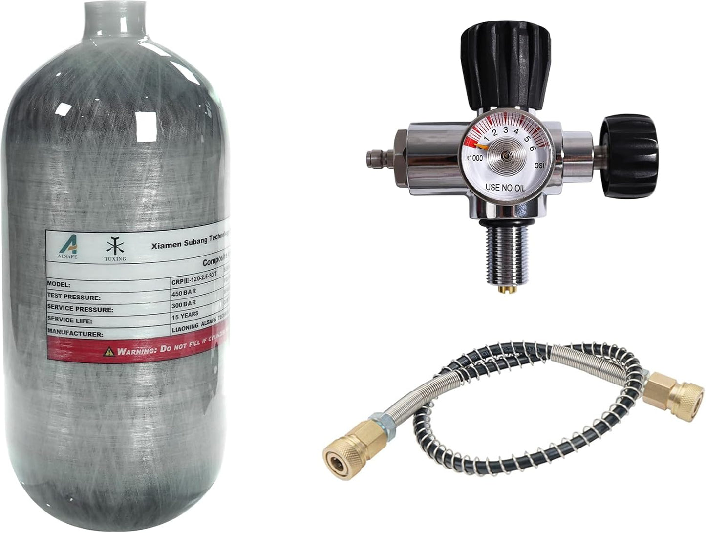 High-Pressure Carbon Fiber Scuba Tank - TUXING