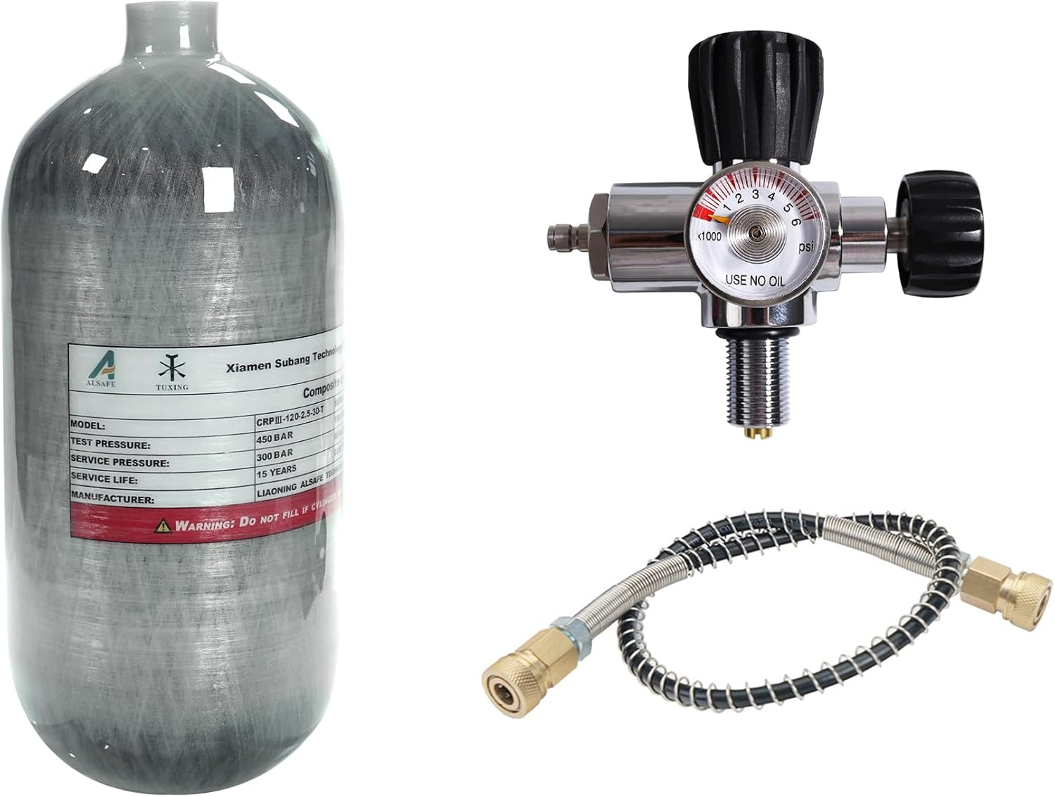 High-Pressure Carbon Fiber Scuba Tank - TUXING