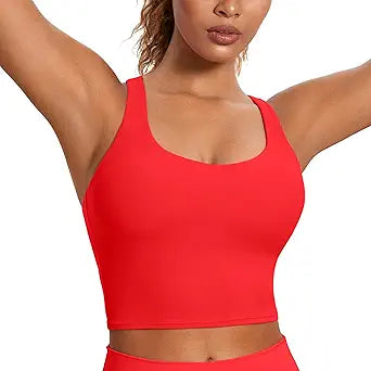 CRZ YOGA Womens Butterluxe Strappy Longline Sports Bra Review
