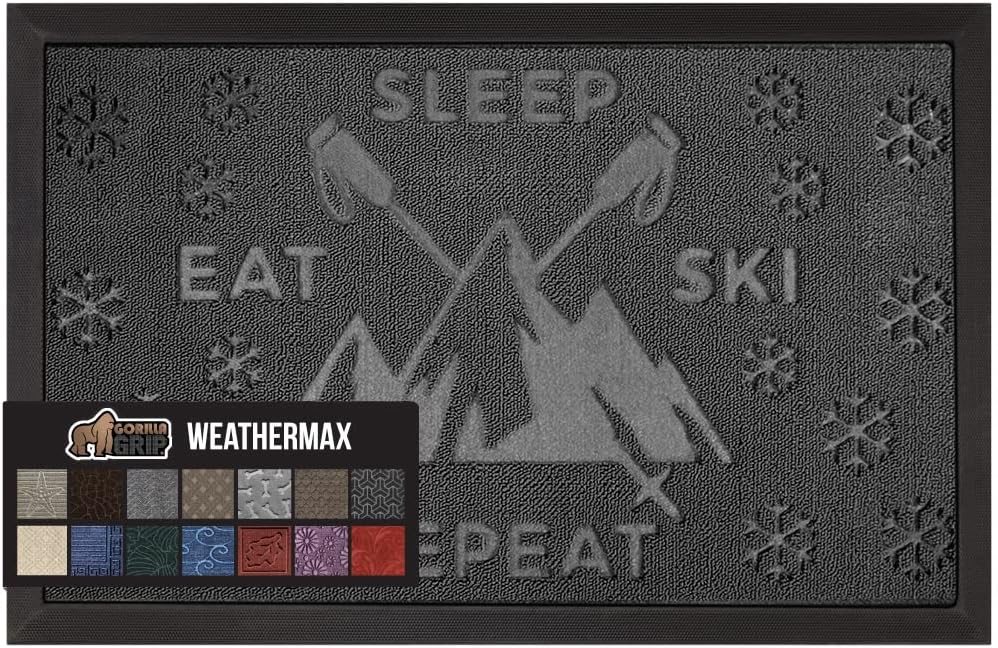 GORILLA GRIP Waterproof All-Season WeatherMax Doormat for Home