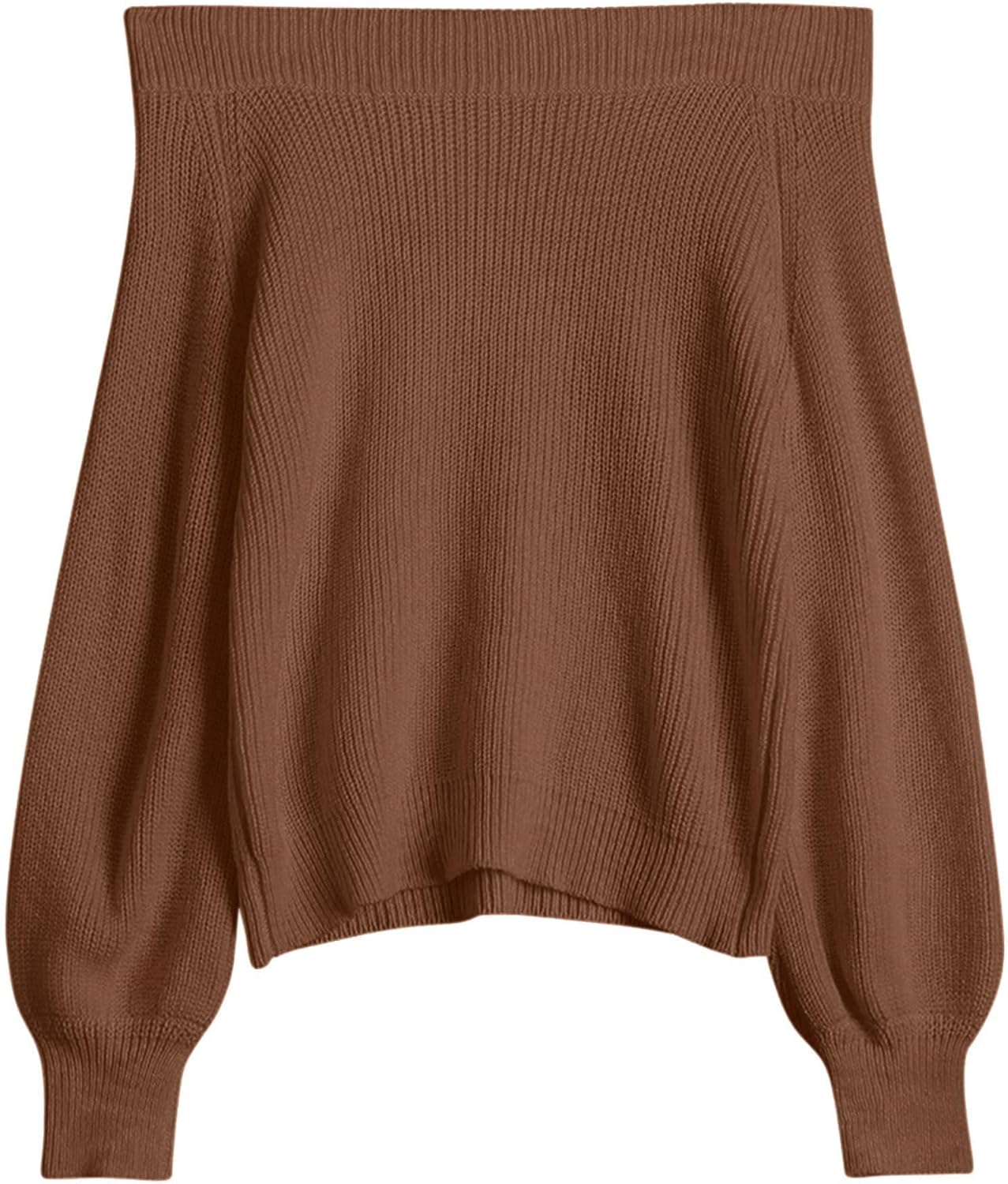 ZAFUL Off Shoulder Knit Sweater for Women - Cozy Pullover Top