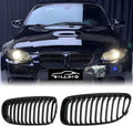 E90 Grille Black Kidney Single Slats Grill Compatible With BMW 3