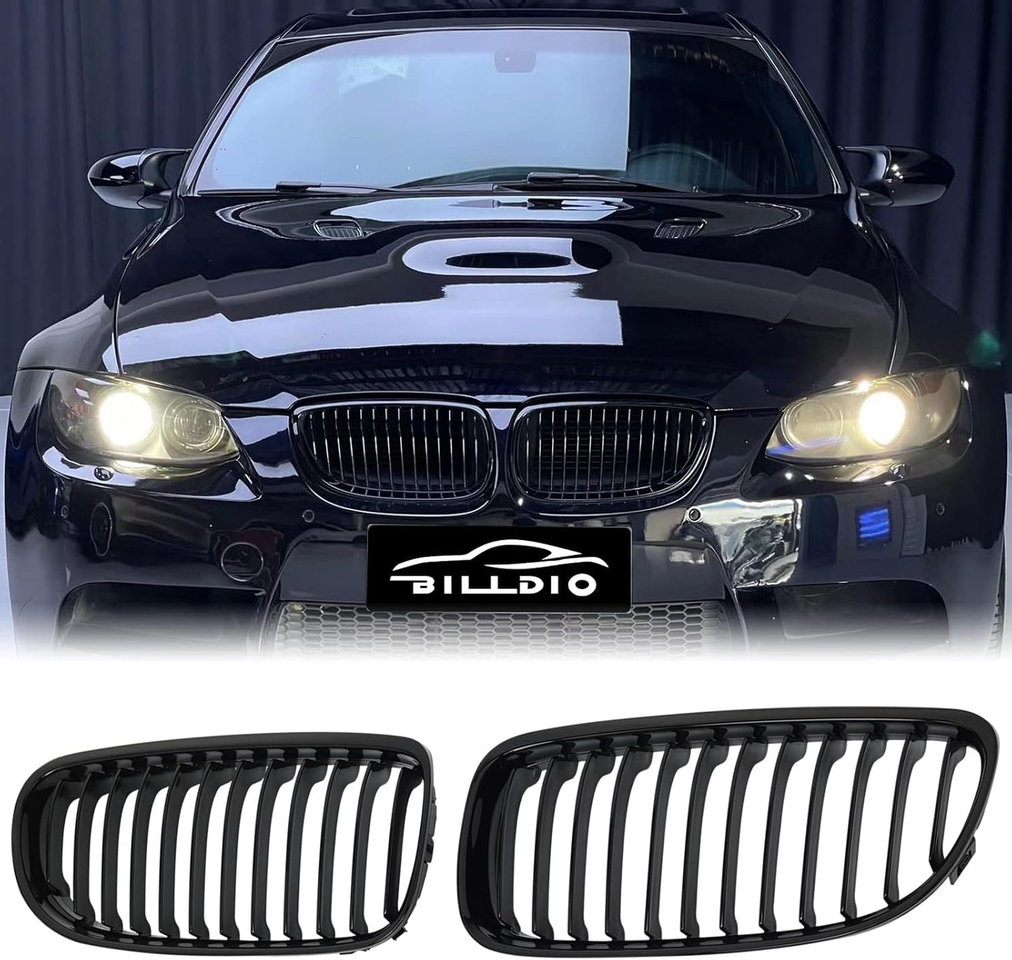 E90 Grille - Black Kidney Single Slats for BMW 3 Series 2009-2011