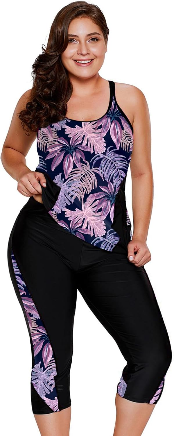 LALAGEN Womens Plus Size Swimsuits for Modest Beach Fun