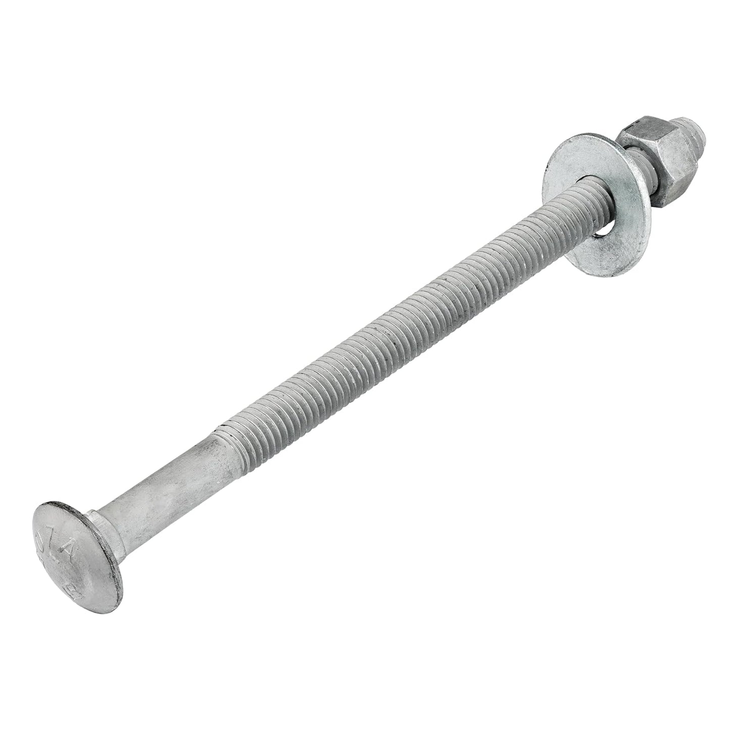 1/2in x 9in Galvanized Carriage Bolt Kit for Heavy Duty Use