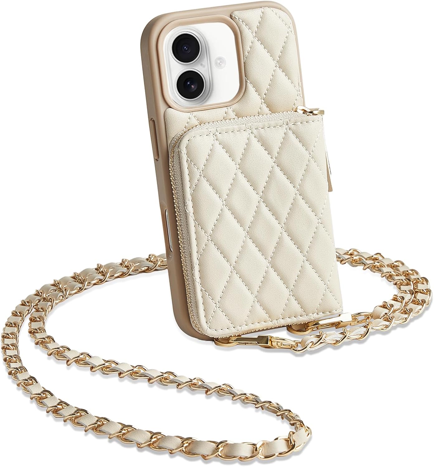 iPhone 17 Case Wallet with Card Holder and Wrist Strap for Women