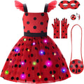 Ladybug Costume Girls Ladybug Dress Light Up Skirt - Playful Twirl