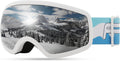 Kids Ski Goggles OTG Snowboard Goggles for Youth - Anti-Fog UV