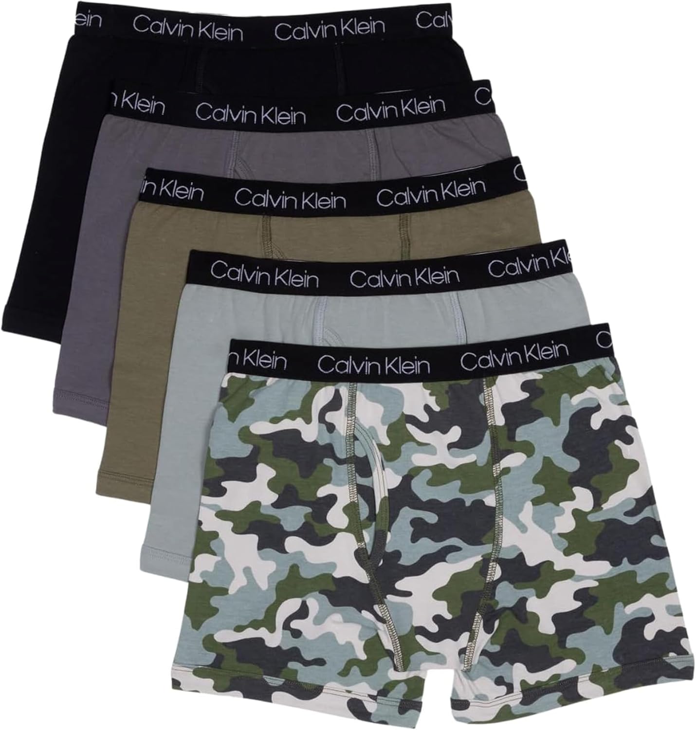 Calvin Klein Boys' Modern Cotton Boxer Briefs for Comfort