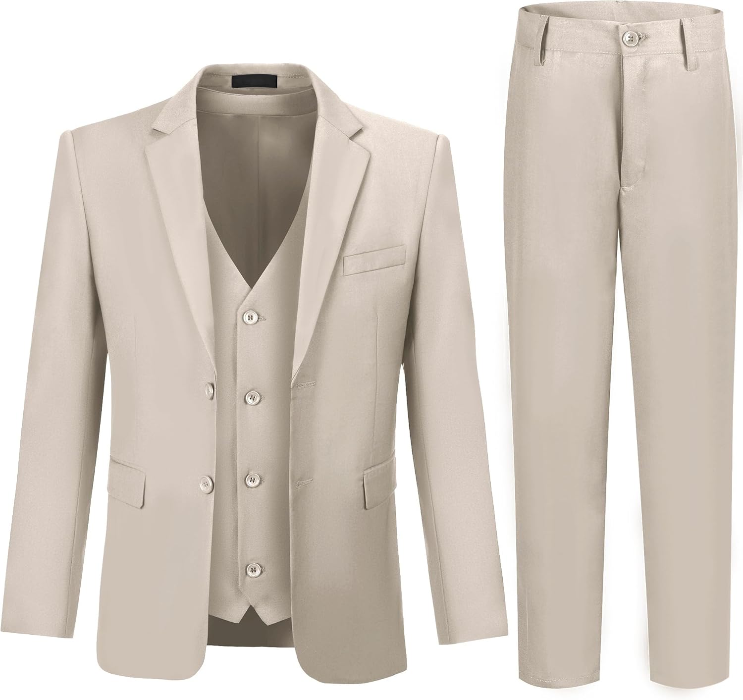 Boys Formal Suit Set Slim Fit Tuxedo for Wedding and Events