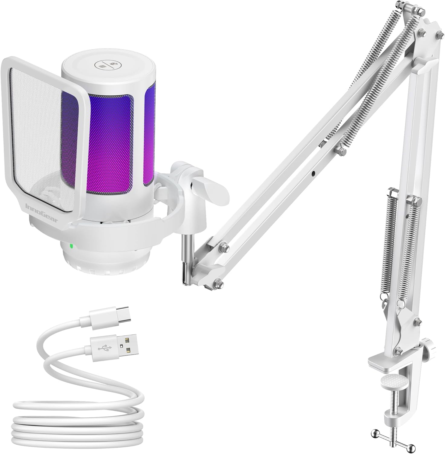 InnoGear Gaming USB Microphone with Noise Cancellation and RGB