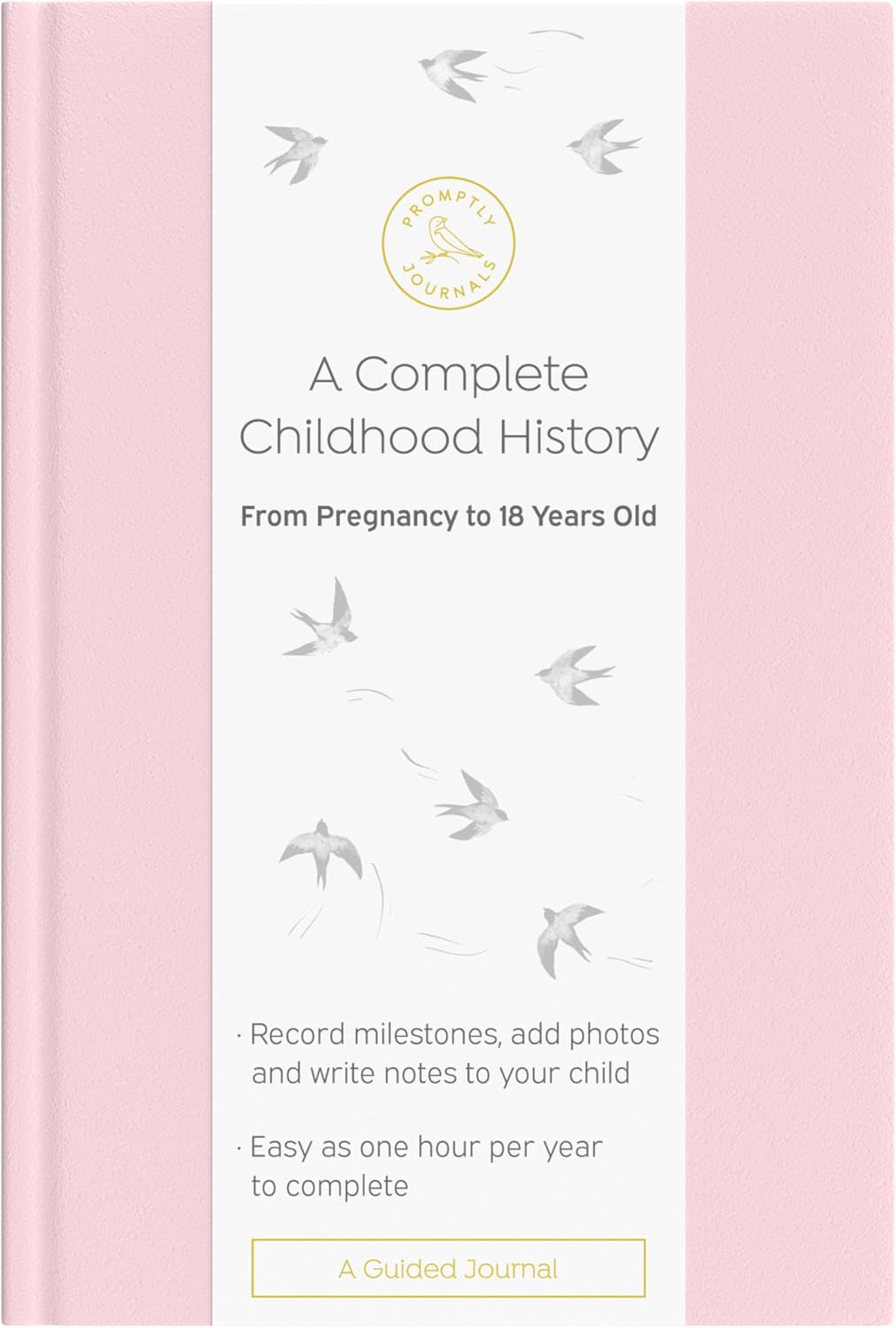 Complete Childhood History Journal for Busy Parents - Blush Pink
