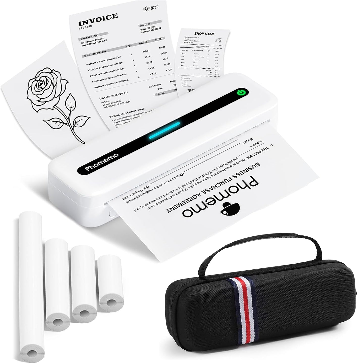 Phomemo Inkless Portable Printer M832 for Travel and Home Use