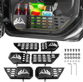 Metal Front & Rear Door Storage Box Pockets for 2018-2025 Jeep