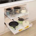 Pull Out Cabinet Organizer 2 Pack Expandable Slide Out Drawers