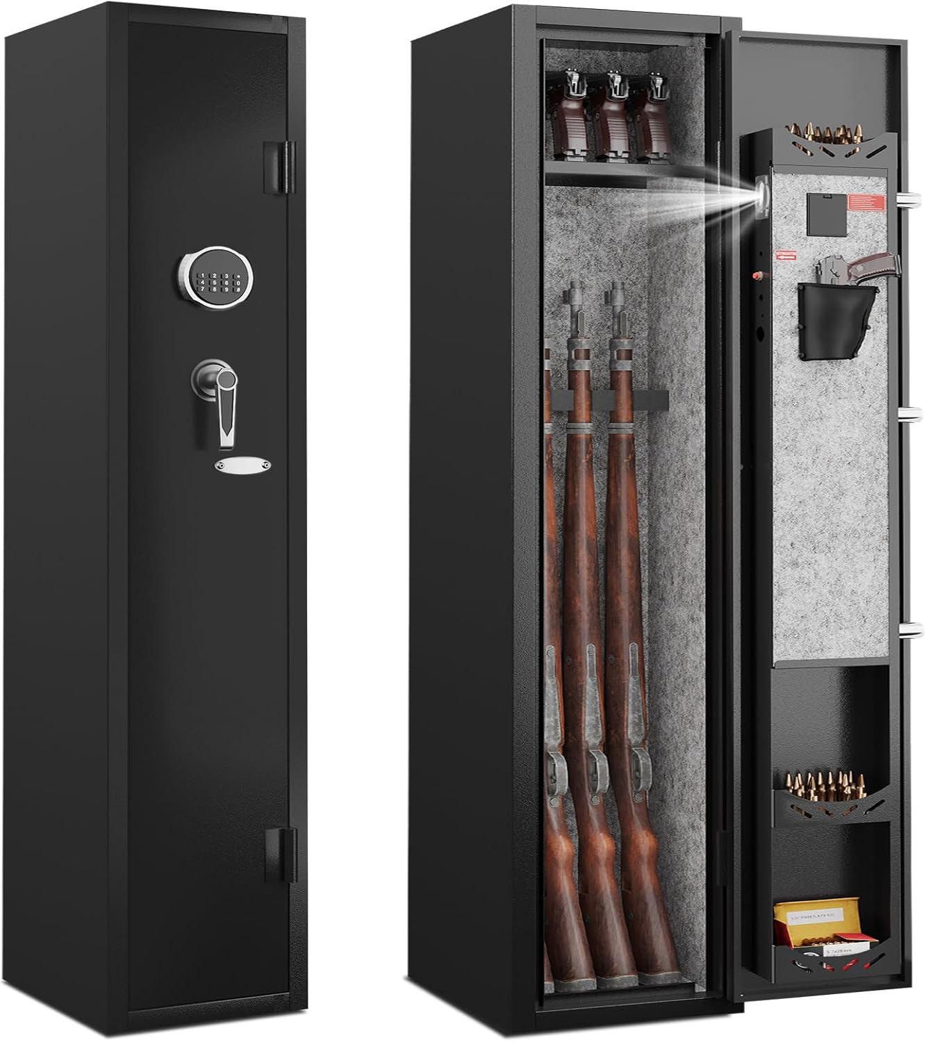 KAER Gun Safe for Rifles and Pistols with Quick Access Features