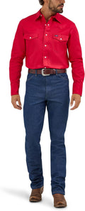 Wrangler Men's Cowboy Cut Western Chambray Snap Work (Style 45PE)