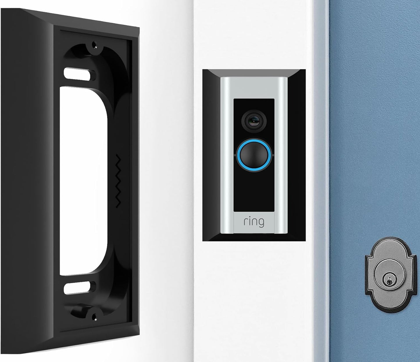 Secure Mount for Ring Doorbell - Black