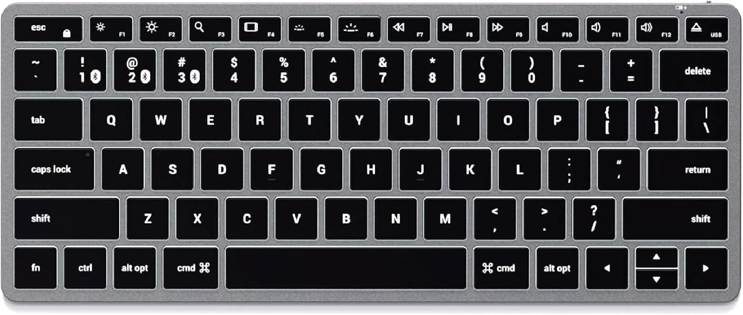 Satechi Slim X1 Bluetooth Keyboard with Illuminated Keys