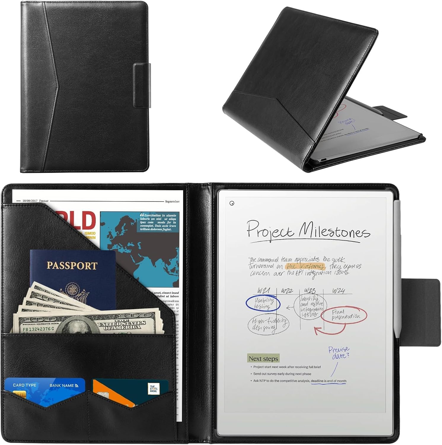 CoBak Premium PU Leather Case for Remarkable Paper Pro 11.8