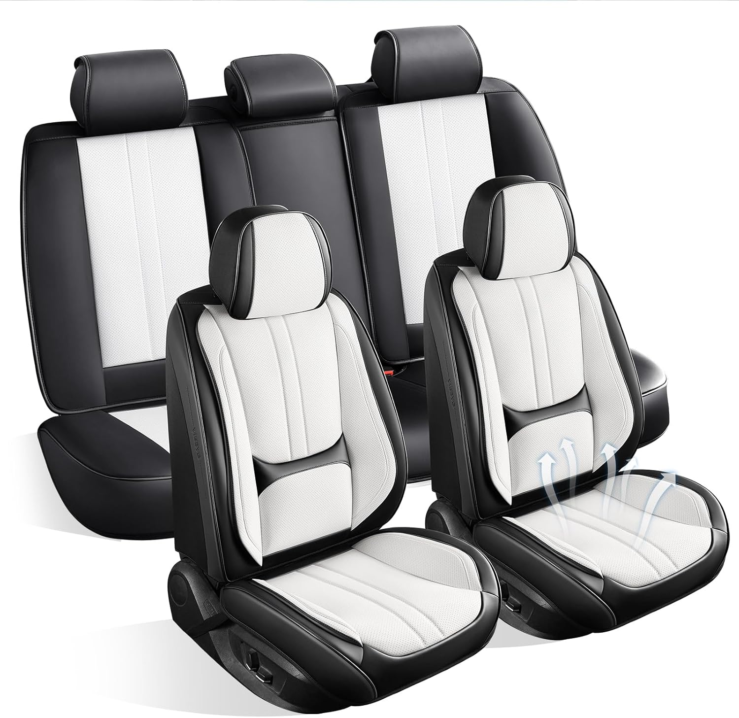 Luxury Leather Car Seat Covers Full Set for Honda HRV 2016-2025