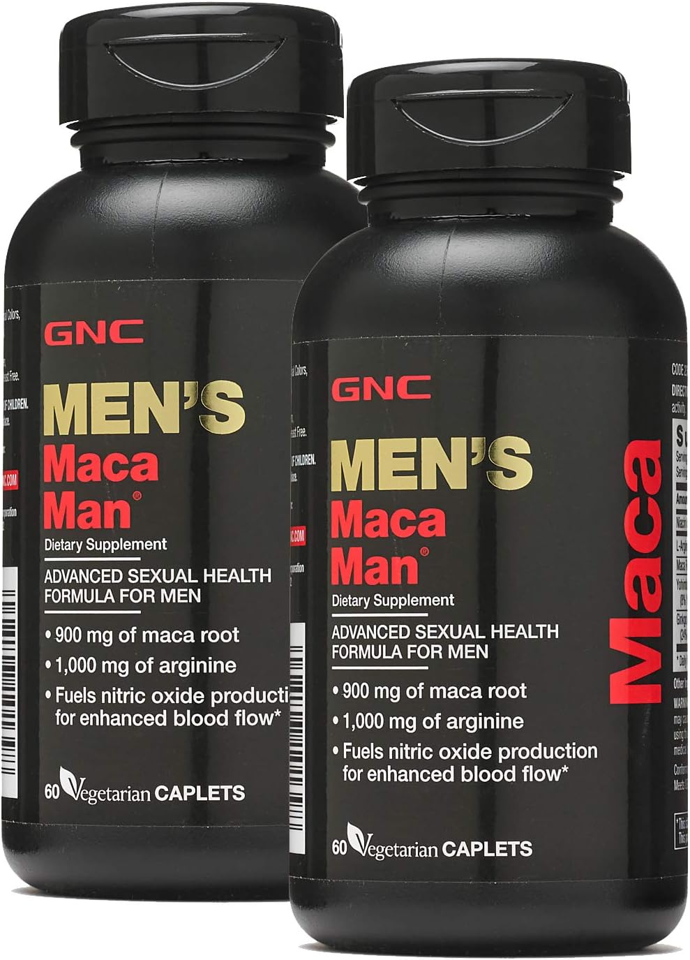 GNC Men's Maca Man Twin Pack for Enhanced Blood Flow Support