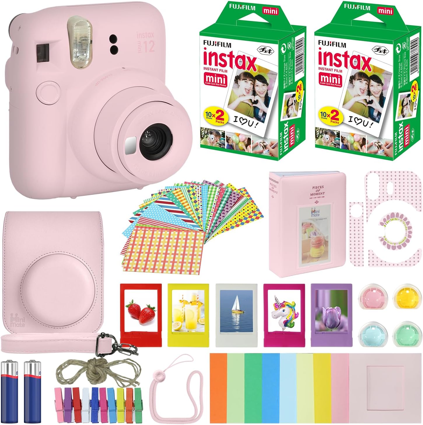 Fujifilm Instax Mini 12 Instant Camera Bundle with Accessories