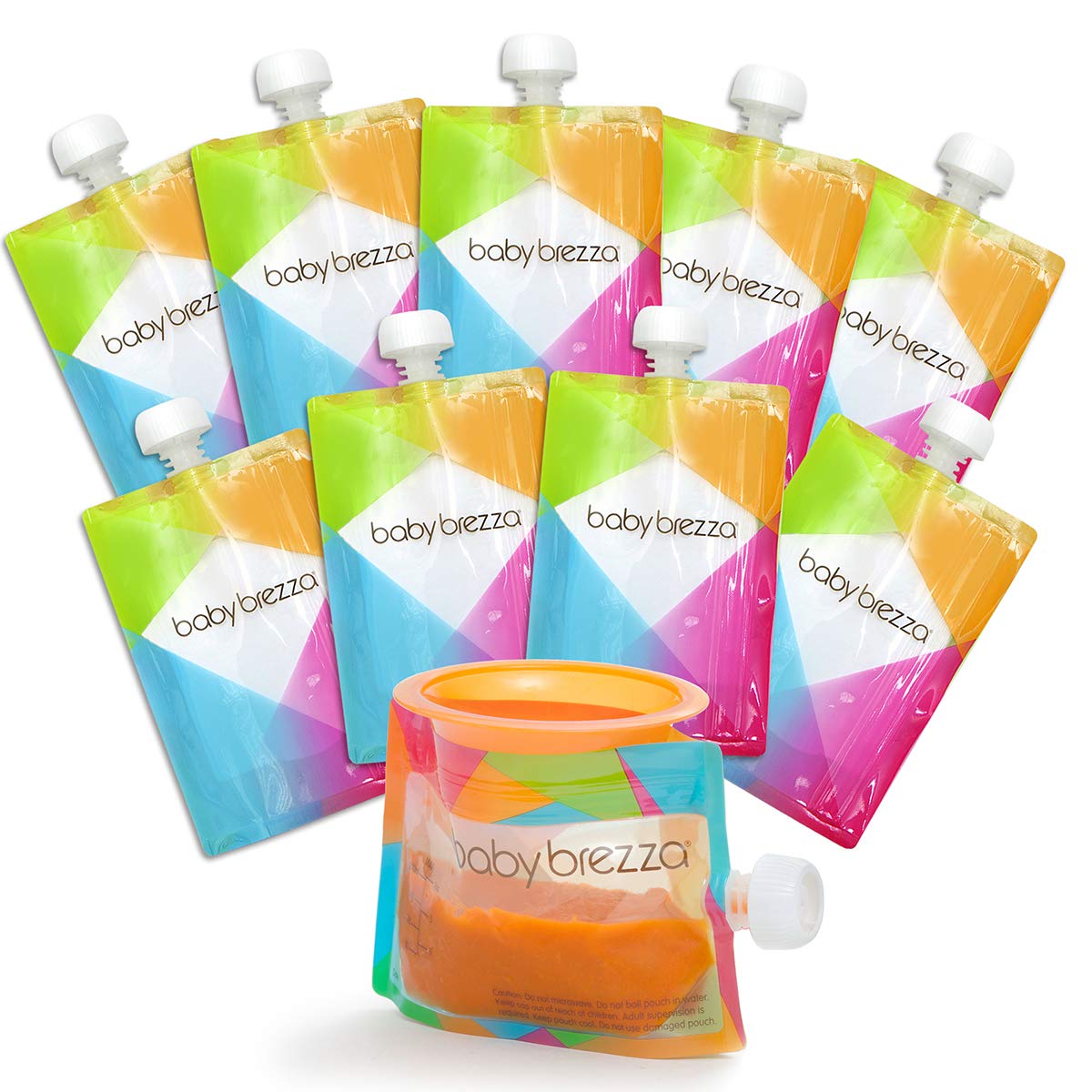 Organic Puree Power Pack - Baby Brezza Reusable Pouches