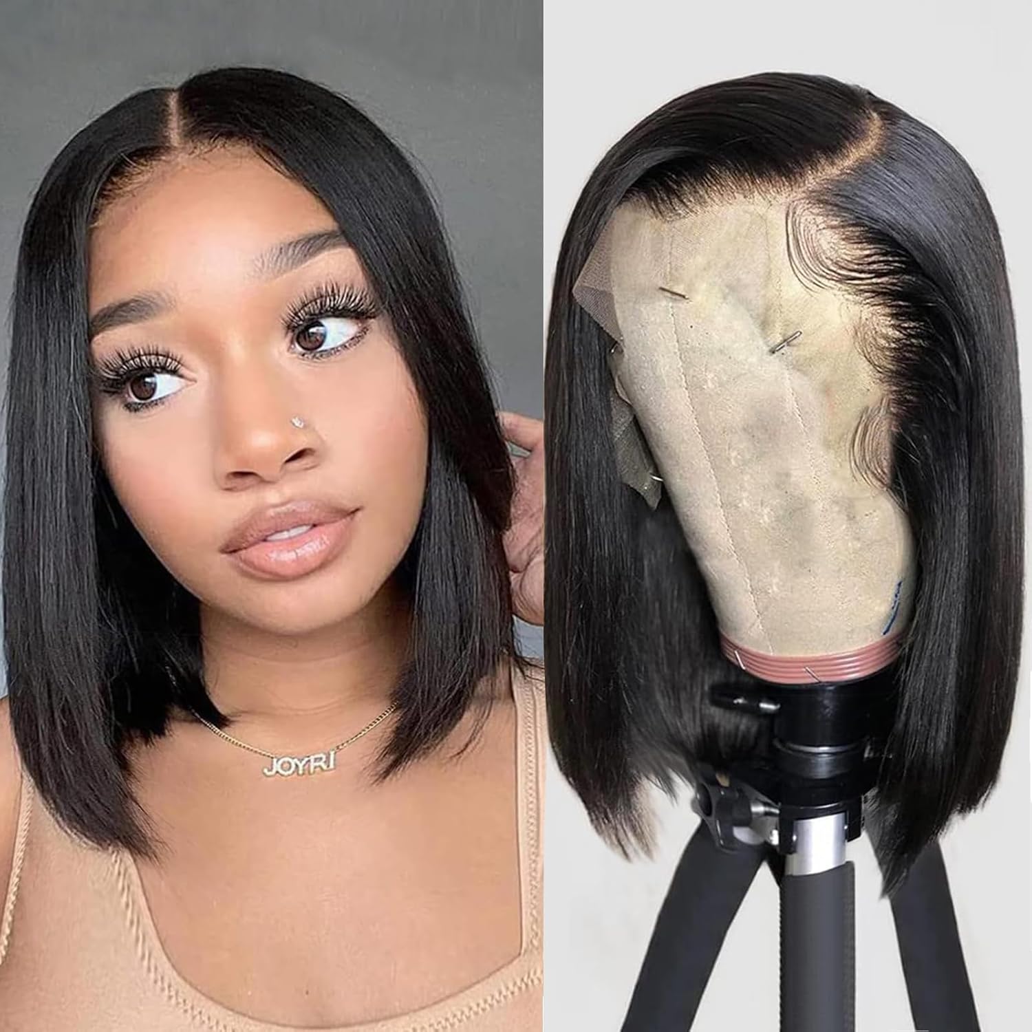 Bob Wig Human Hair 13x4 Lace Front Wigs for Black Women