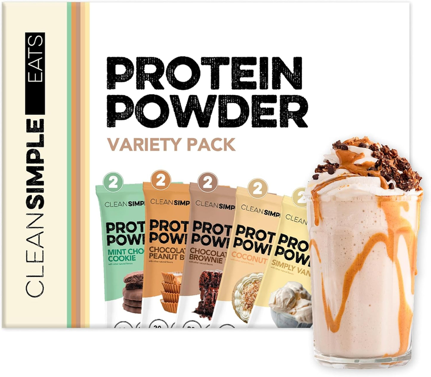 Clean Simple Eats Whey Protein Powder Variety Pack for Flavor Lovers