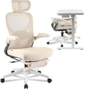 Foldex Ergonomic Office Chair Cream - Foam Seat, Folding Comfort