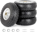 10-Inch 4.10/3.50-4 Flat-free Solid Tire and Wheel Pack - Durable