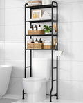 Over Toilet Storage Rack 4-Tier Bathroom Organizer - Space Saving