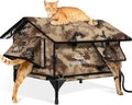 Indestructible Gable Roof Heated Cat House for Winter Safety