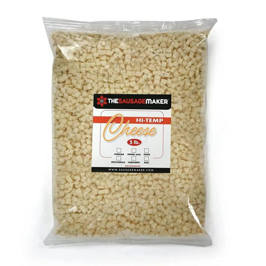 High Temp Pepper Jack Cheese for Sausage Making - 5 Lbs