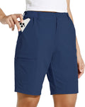 Willit Women's 10in Hiking Cargo Shorts - Stretch Quick Dry Comfort at