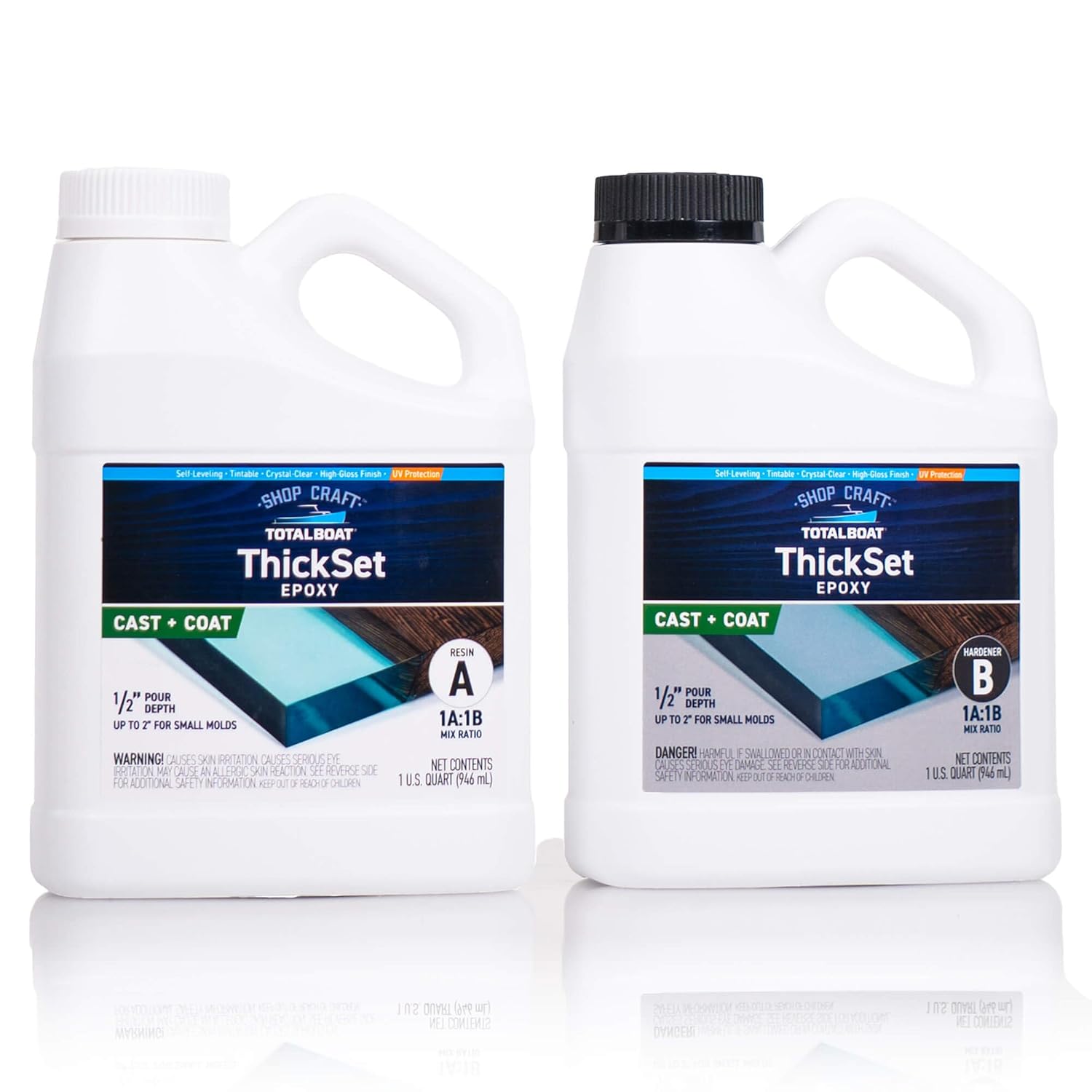TotalBoat Thickset Deep Pour Epoxy Resin Kit for DIY Crafts