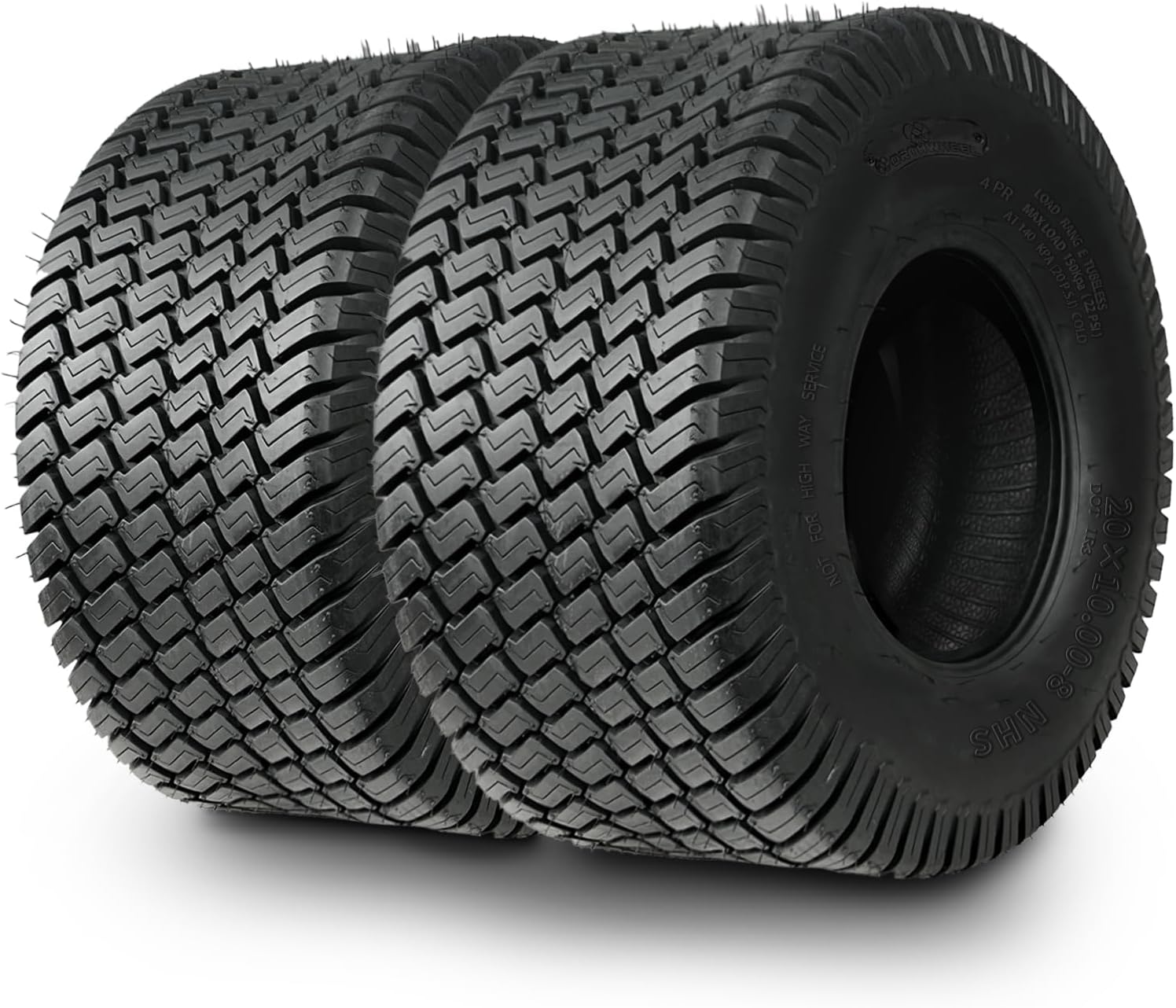 TRIPOWER 20x10.00-8 Lawn Mower Tires for Garden Tractors