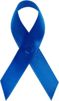 Royal Blue Satin Awareness Ribbons - Bag of 250, Pre-Formed
