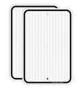 Blank Write-On Metal Sign 2-Pack 18 x 12 in - Durable Reflective Signs