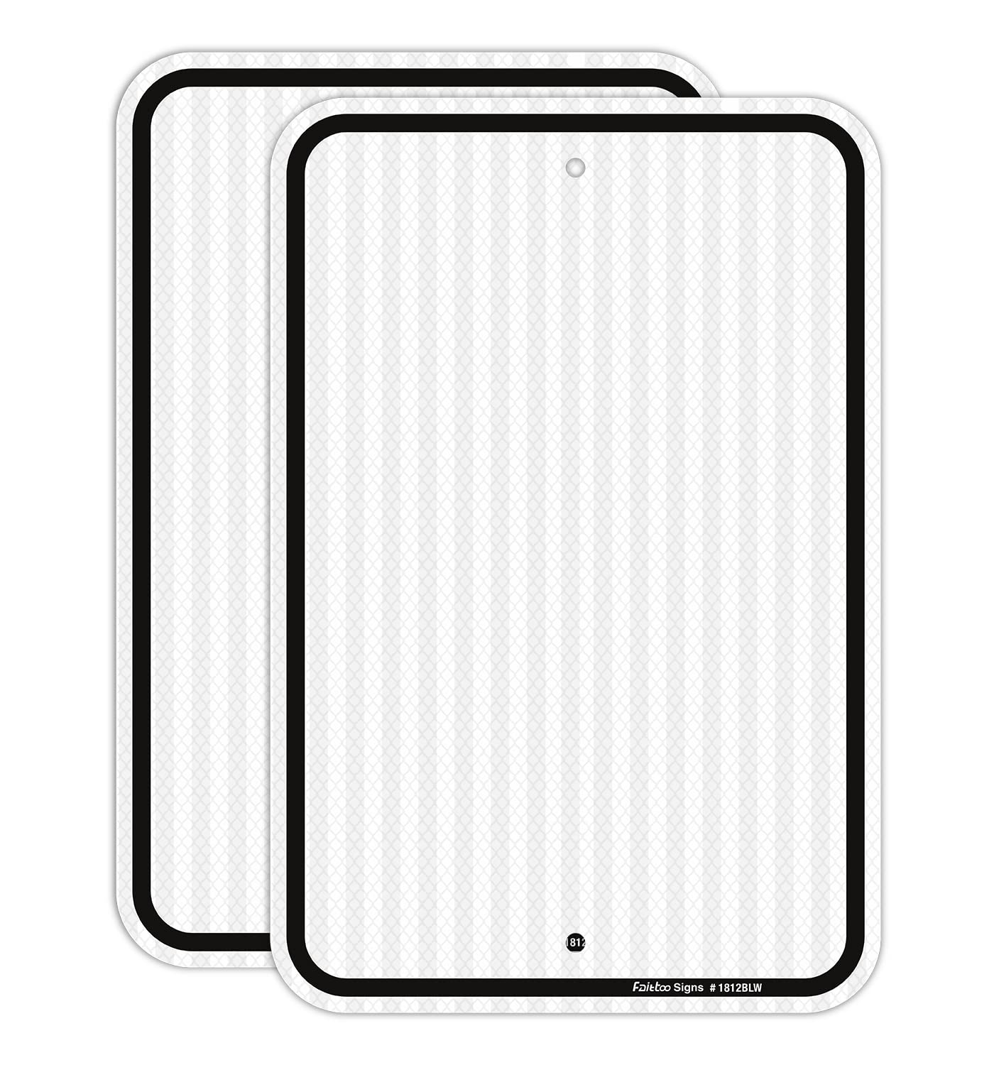 Faittoo Blank Write-On Metal Sign 2-Pack for Outdoor Use