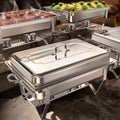 Chafing Dishes for Buffet 4 Pack 9QT - Mirror-Like Polished Finish